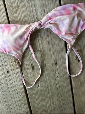 Billabong Pink & Lavender Tie-Dye Bikini Top